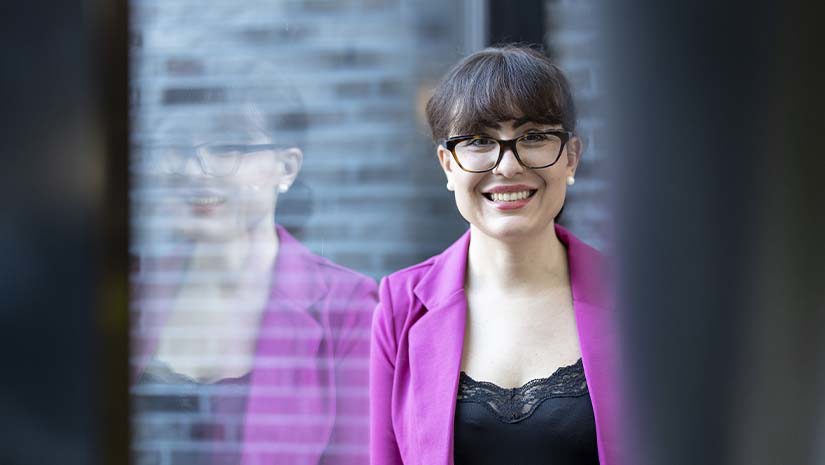 Charlotte Bossen i rosa kavaj