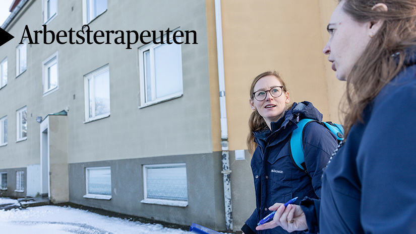 Arbetsterapeuten Rebecca Ekstrand och biståndshandläggaren Emelie Schultz