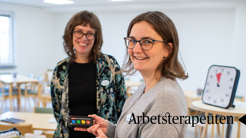 Arbetsterapeuterna Marie Johansson och Åsa Westling