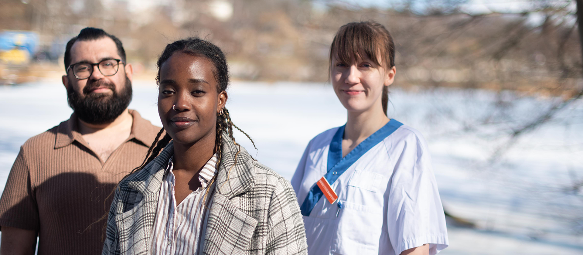 David Byström, Elisabeth Dushime och Hanna Metaj